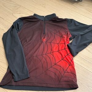 Spyder Red and Black Long Sleeve Thermal
